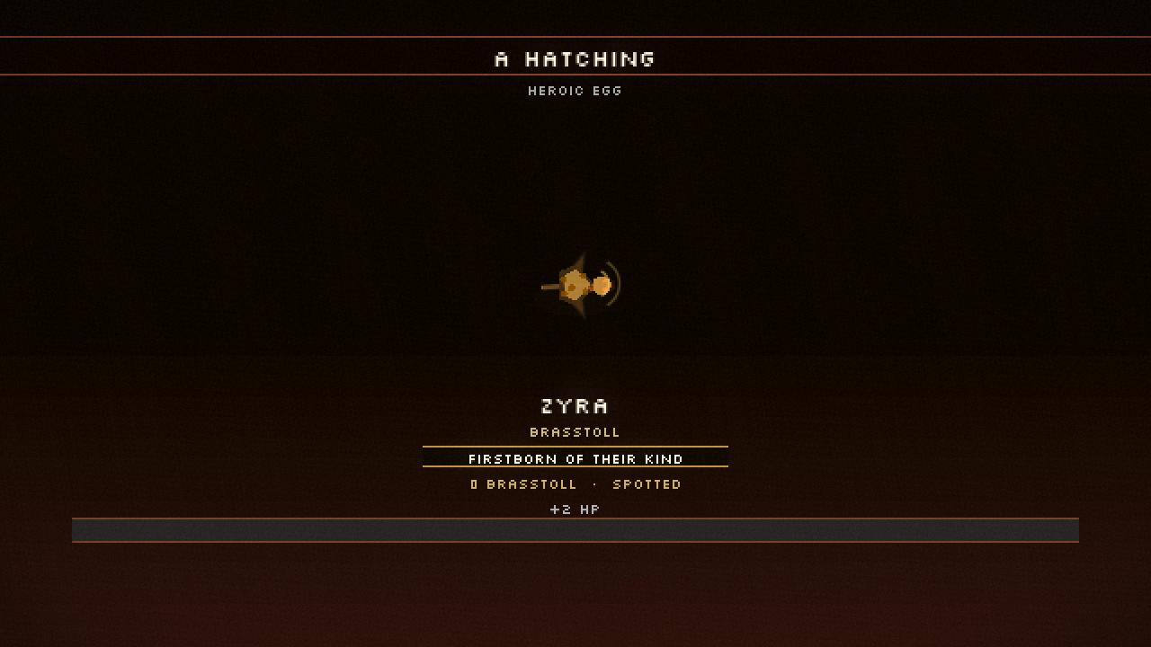 a shell cracks. the bell rings once.