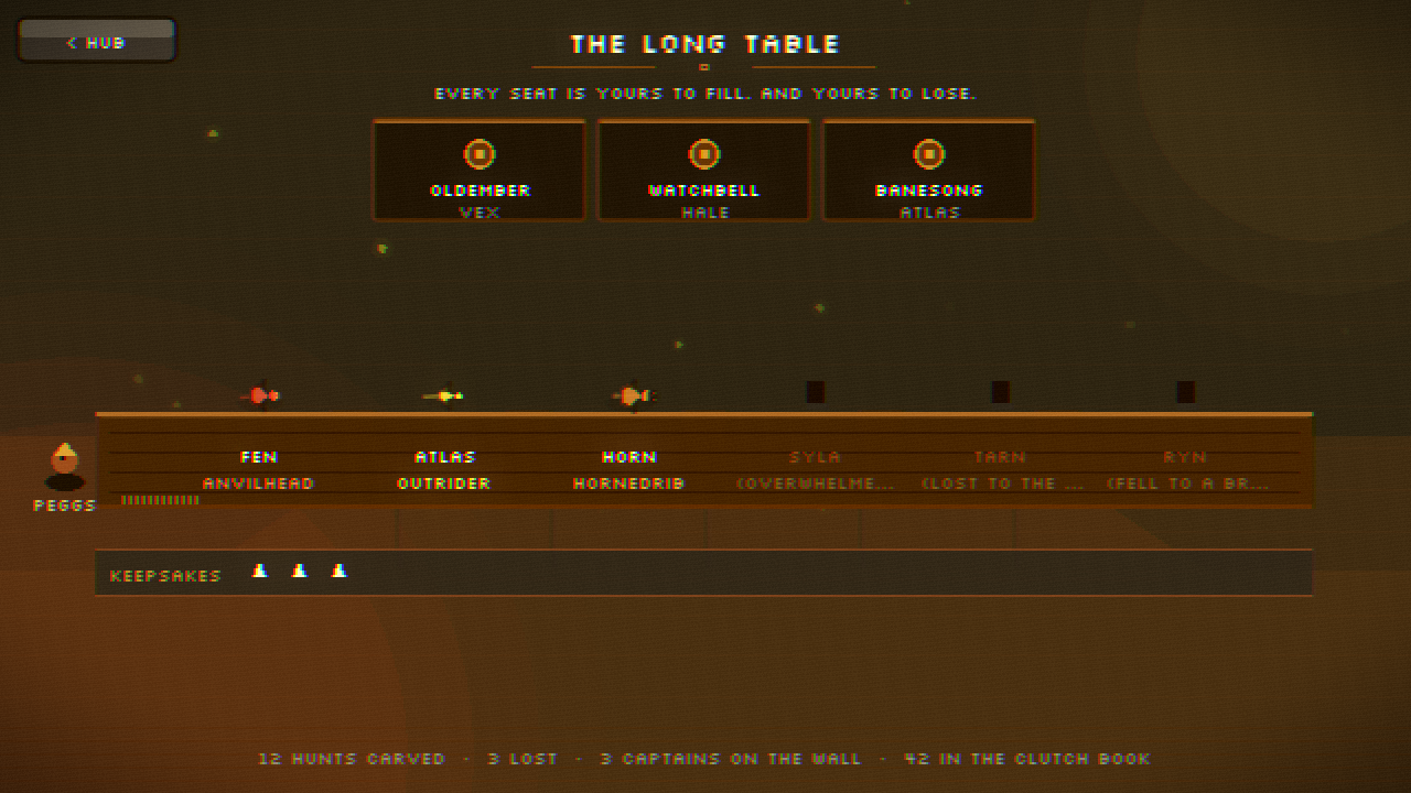 the long table keeps a chair for everyone.